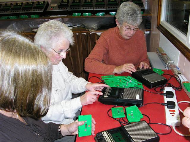 Tesing the cassettes after recording